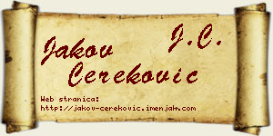 Jakov Čereković vizit kartica